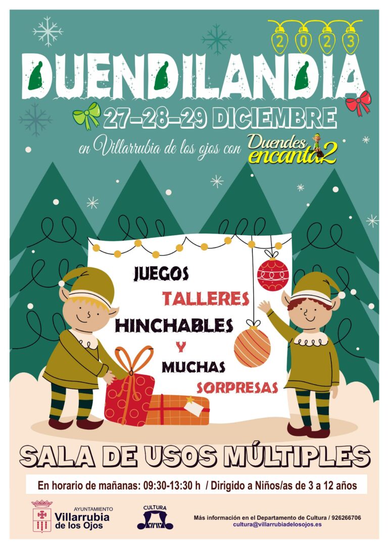 Villarrubia de los Ojos presenta un programa navideño de gran nivel para este año, cargado de actividades