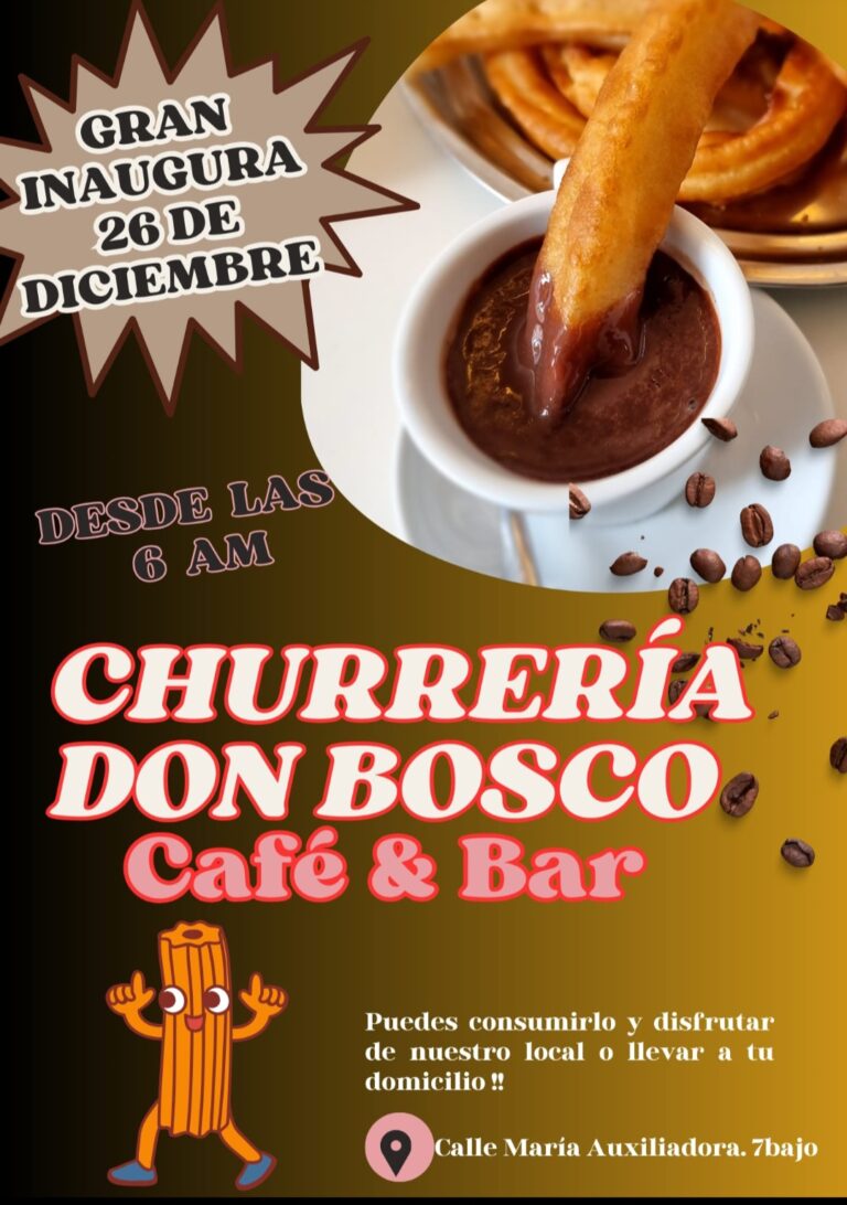 Churrería Don Bosco abre en Puertollano con las mejores porras y café a un euro