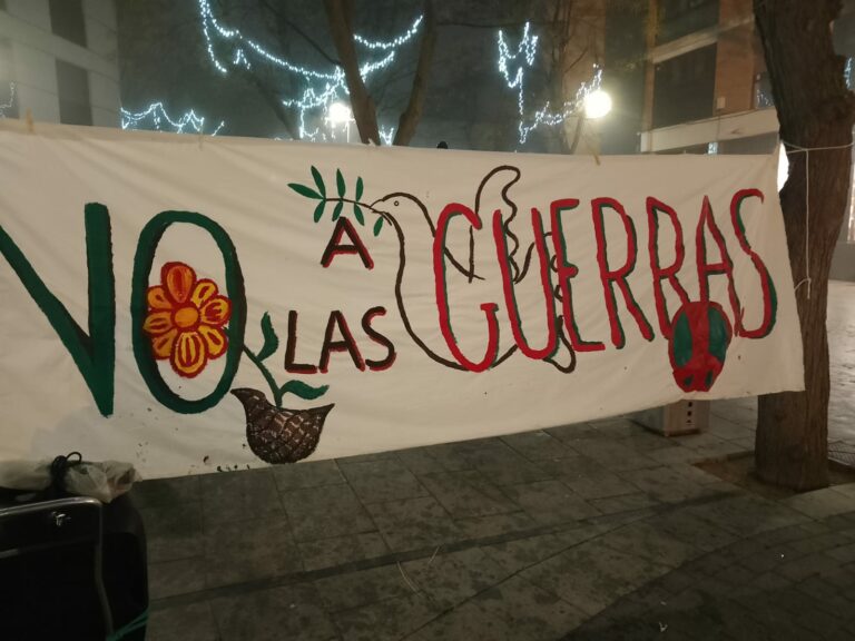 Concentración por el fin de la guerra en Gaza