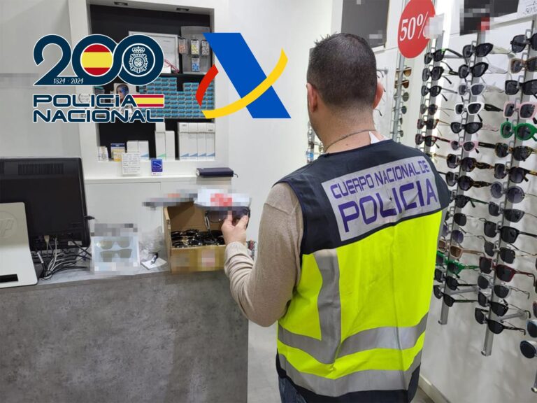 Interceptan falsificaciones de gafas de sol vendidas en ópticas de Ciudad Real