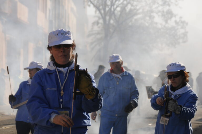 Los cohetes vuelven a resonar en Villarta de San Juan con motivo de Las Paces