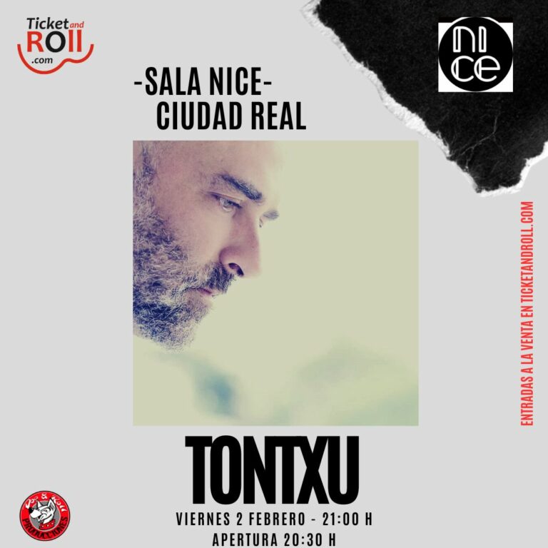El cantautor bilbaíno Tontxu actuará en la Sala Nice de Ciudad Real el 2 de febrero