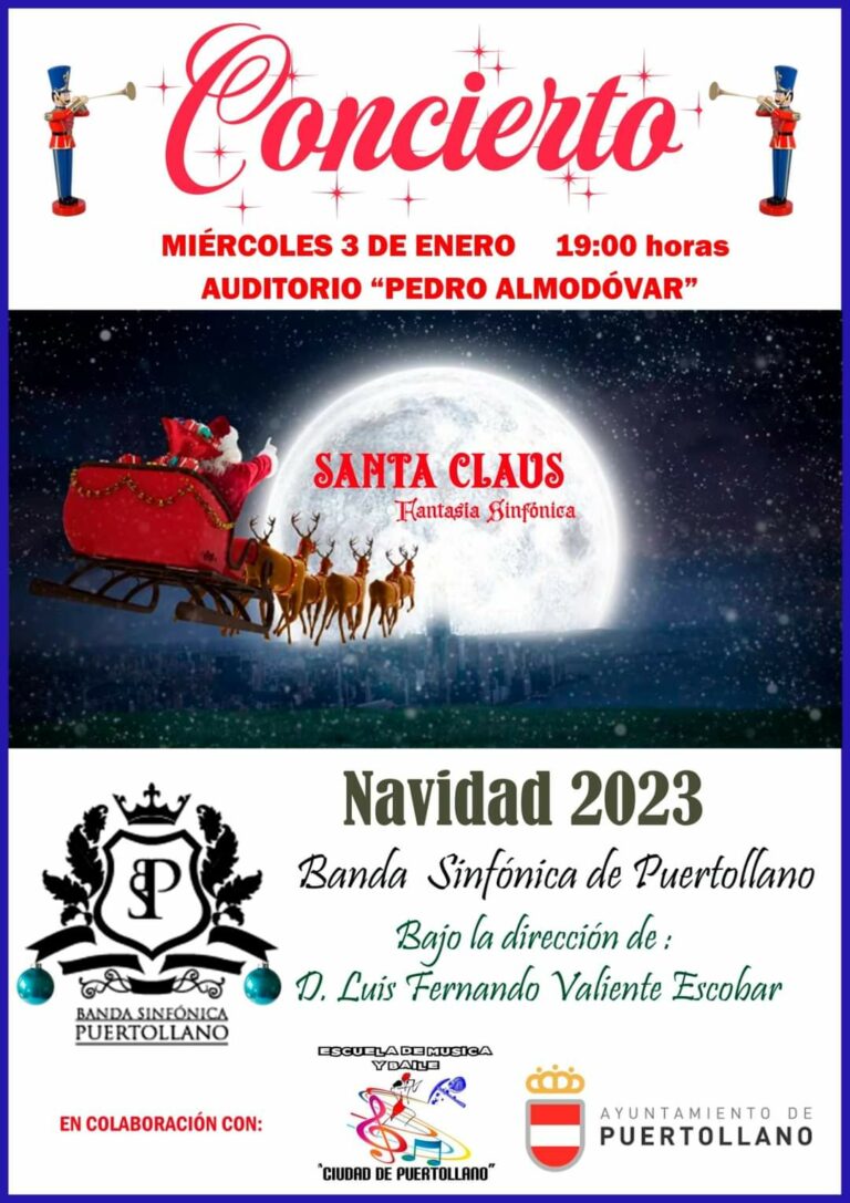 La Banda Sinfónica de Puertollano dará la bienvenida al nuevo año con un concierto para toda la familia