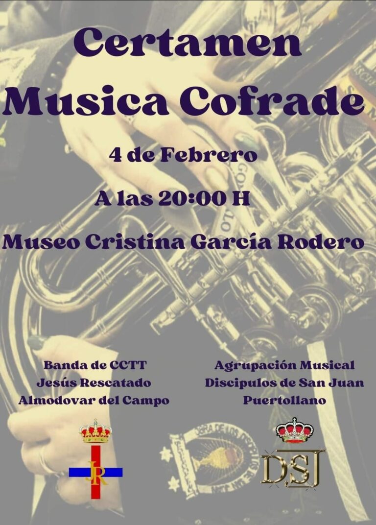 Puertollano: Discípulos de San Juan» y «Jesús Rescatado» de Almodóvar participarán el domingo en el Certamen de Música Cofrade