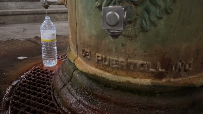 Inquietante señal: El “caño de beber” de la Fuente Agria de Puertollano apenas aporta caudal