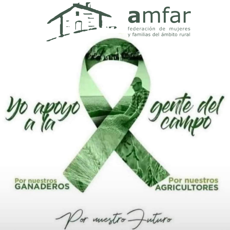 Las mujeres rurales de AMFAR apoyan las movilizaciones de los agricultores y ganaderos
