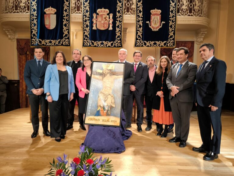 El Cristo del Perdón y de las Aguas protagoniza el cartel de la Semana Santa de Ciudad Real 2024