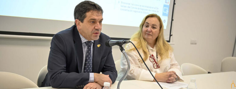 El presidente de la Diputación asiste a la inauguración de la sesión informativa “Cadena de valor y explotación de yacimientos de materias primas críticas”