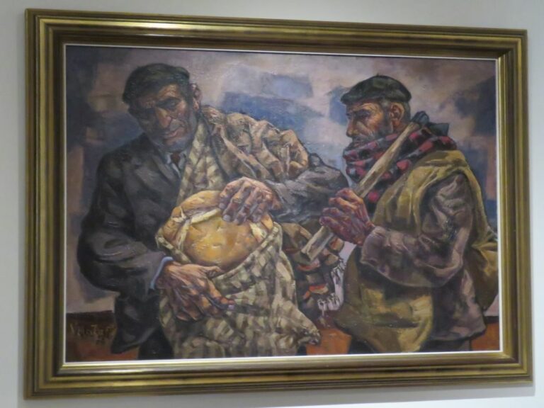 Visita a la Fundación Vela Zanetti en León, y obras del pintor en la capital leonesa y Madrid
