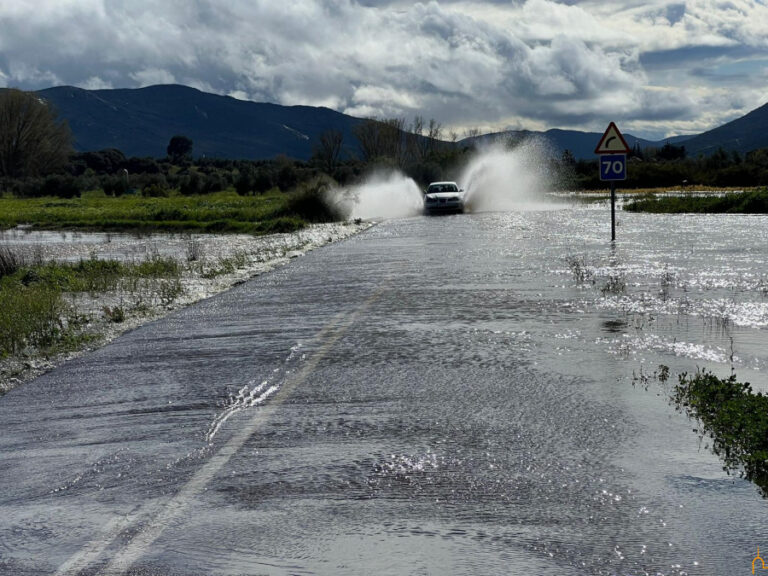 Tres carreteras de la Diputación de Ciudad Real permanecen cortadas por las abundantes lluvias