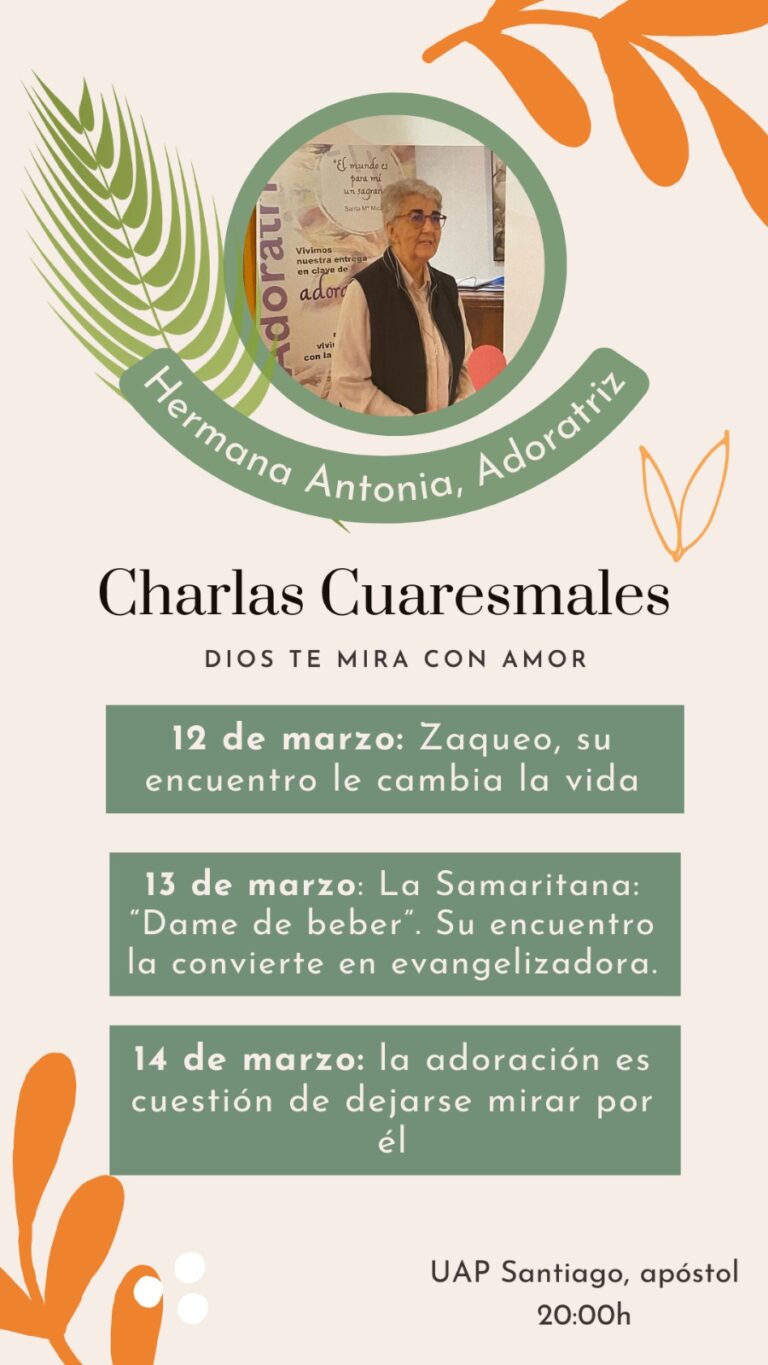 La UAP de Santiago Apóstol invita a sus charlas cuaresmales