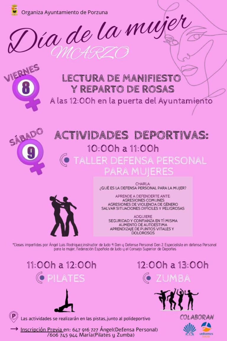 Porzuna celebrará el día de la Mujer con cuentacuentos, deporte y talleres