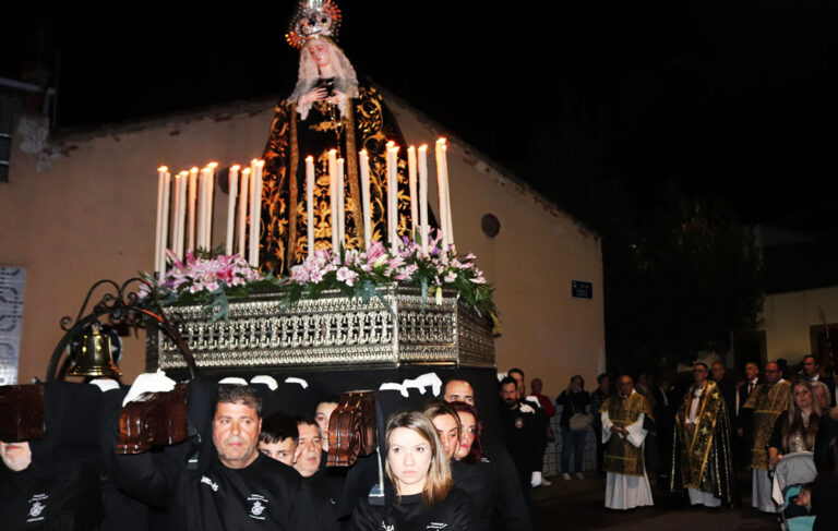Puertollano: Nuestra Señora del Mayor Dolor enciende la llama de la Semana Santa en la noche del Viernes de Dolores