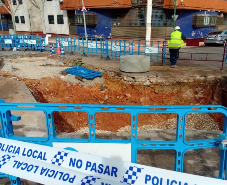 Puertollano: Avanzan las obras del colector de la calle Manzanares