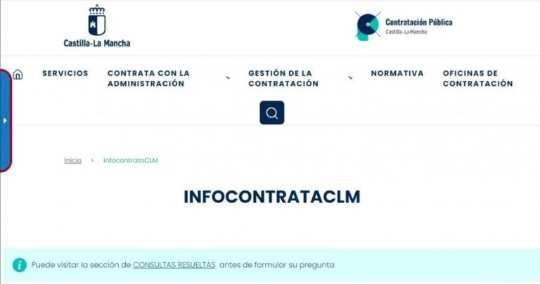 El Gobierno regional resuelve cerca de 350 consultas del área de contratación desde la puesta en marcha del portal InfocontrataCLM