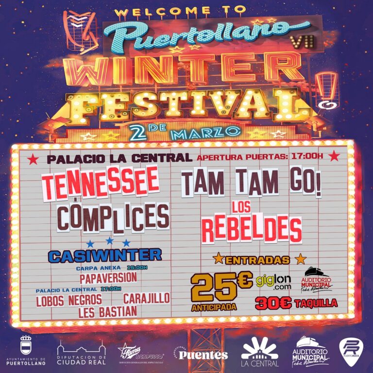El Puertollano Winter Festival arrancará a las 8 de la tarde con «Los Rebeldes»