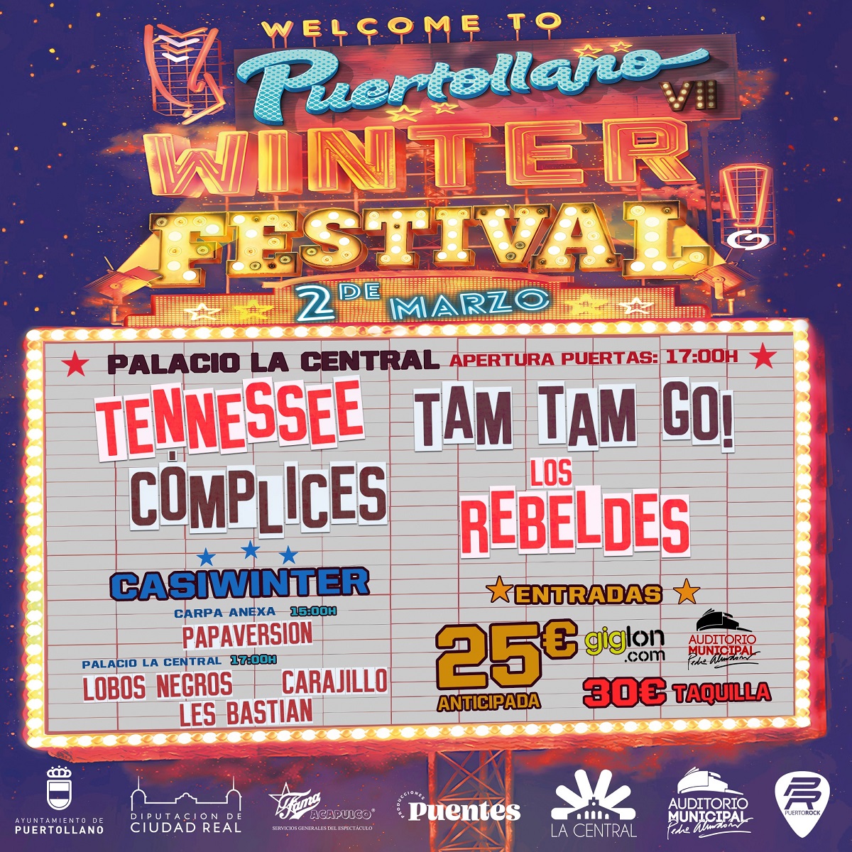 El Puertollano Winter Festival arrancará a las 8 de la tarde con «Los