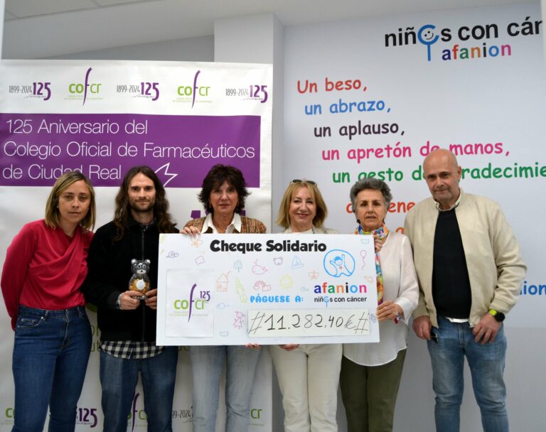 Éxito de “Receta Solidaria de Afanion”, campaña de esta Asociación y el Colegio de Farmacéuticos de Ciudad Real  