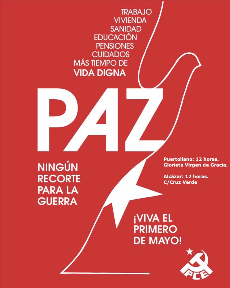 Comunicado del Partido Comunista en Ciudad Real por 1º de Mayo
