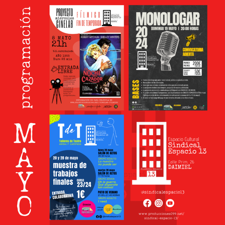Sindical Espacio 13 cierra abril con la música en directo de Tangerine Flavour este viernes a las 21:00