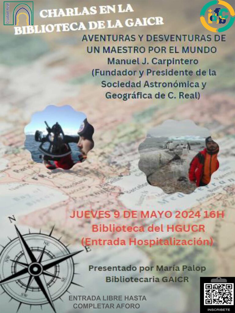 Manuel J. Carpintero, presidente de la Sociedad Astronómica y Geográfica, inaugurará un ciclo de charlas en el Hospital de Ciudad Real