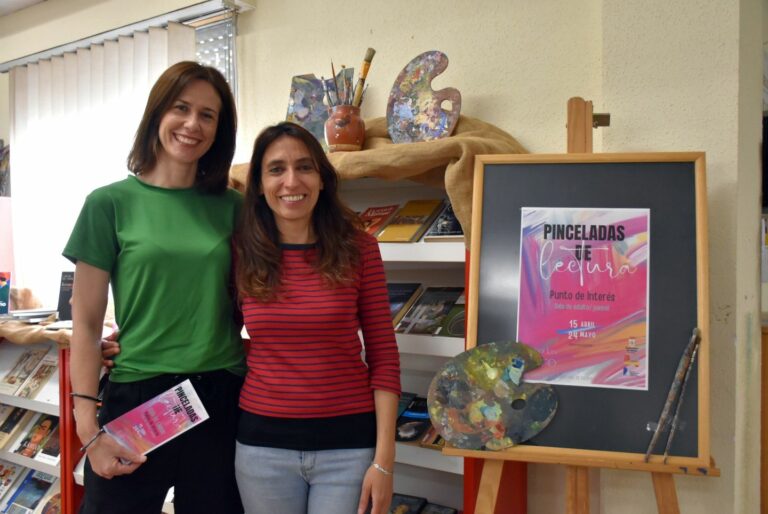Pinceladas de arte en el punto de interés de la Biblioteca