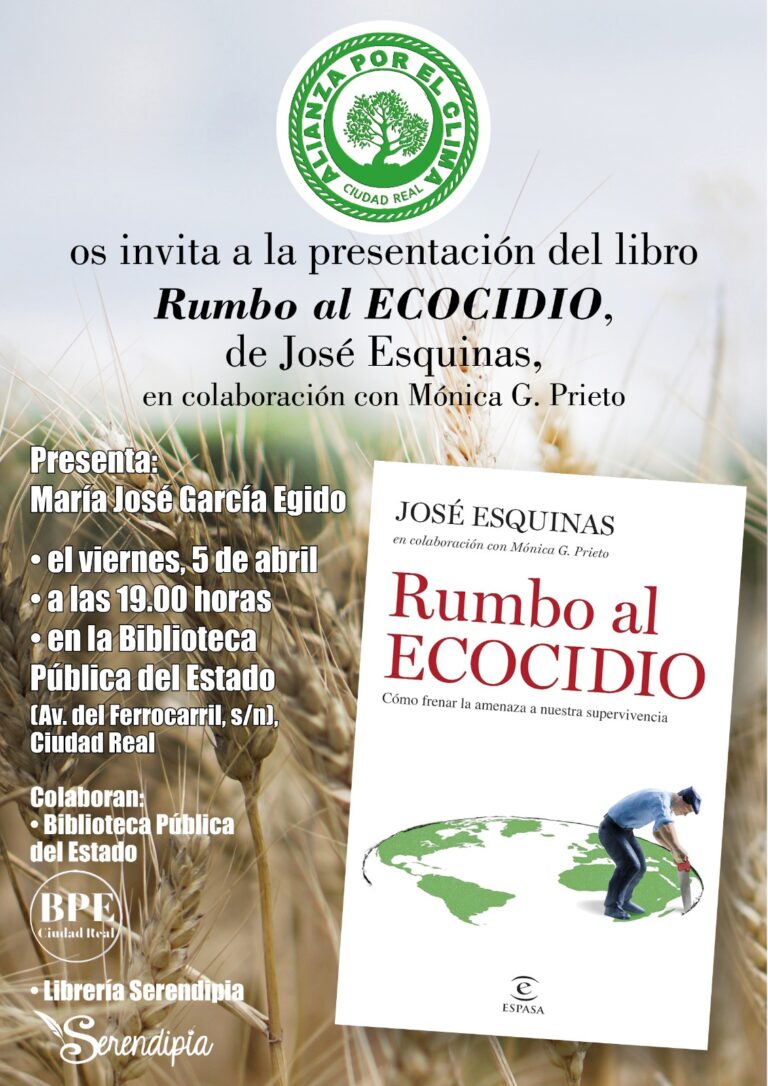 Presentación de «Rumbo al ecocidio» en la Biblioteca de Ciudad Real