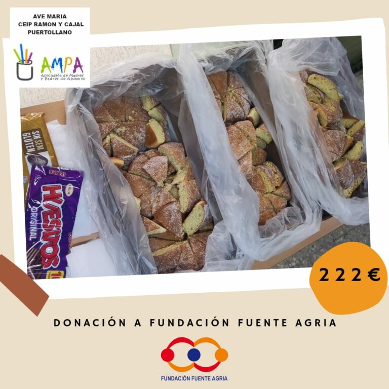 Puertollano: Hornazo solidario en el Colegio Ramón y Cajal a favor de la Fundación Fuente Agria