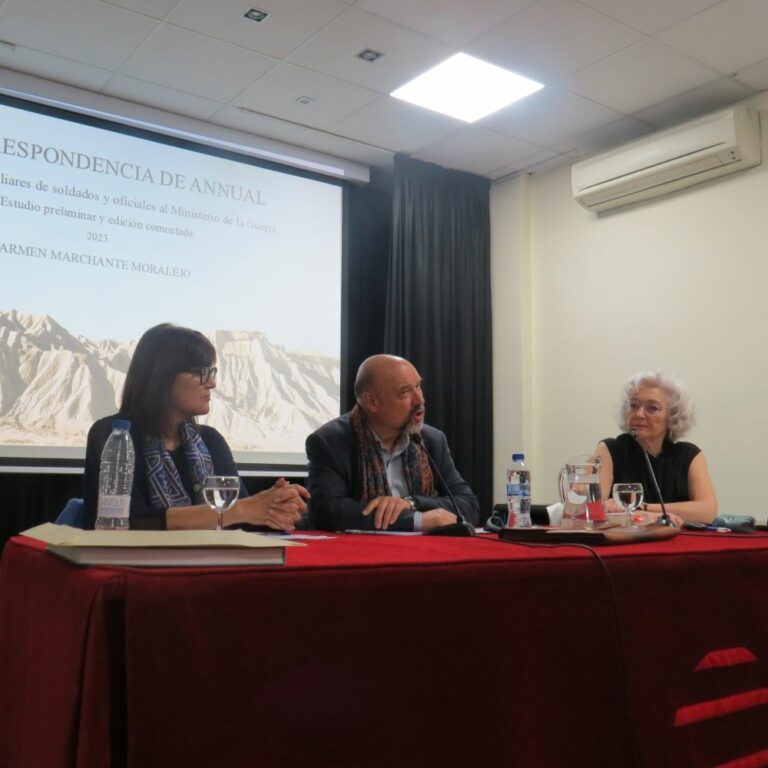 Presentación del libro La Correspondencia de Annual. Escritos de los familiares de soldados y oficiales al Ministerio de la Guerra. Estudio preliminar y edición comentada, de Carmen Marchante