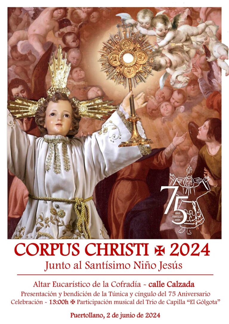 Puertollano: La Cofradía del Niño Jesús presentará la nueva túnica y cíngulo de su imagen el 2 de junio