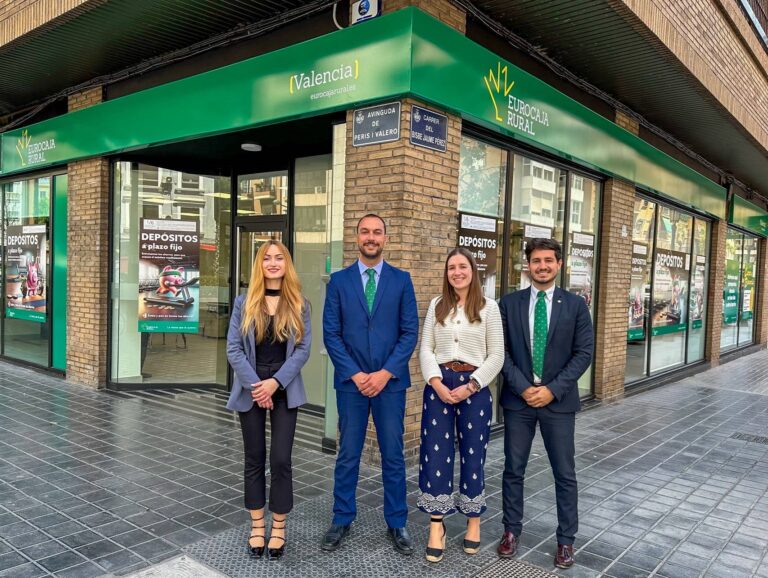 Eurocaja Rural amplía su red comercial en Valencia, abriendo su cuarta oficina en la capital