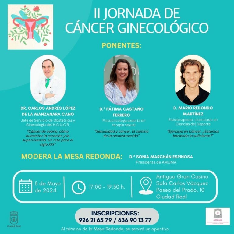 AMUMA celebra este miércoles su II Jornada de Cáncer Ginecológico