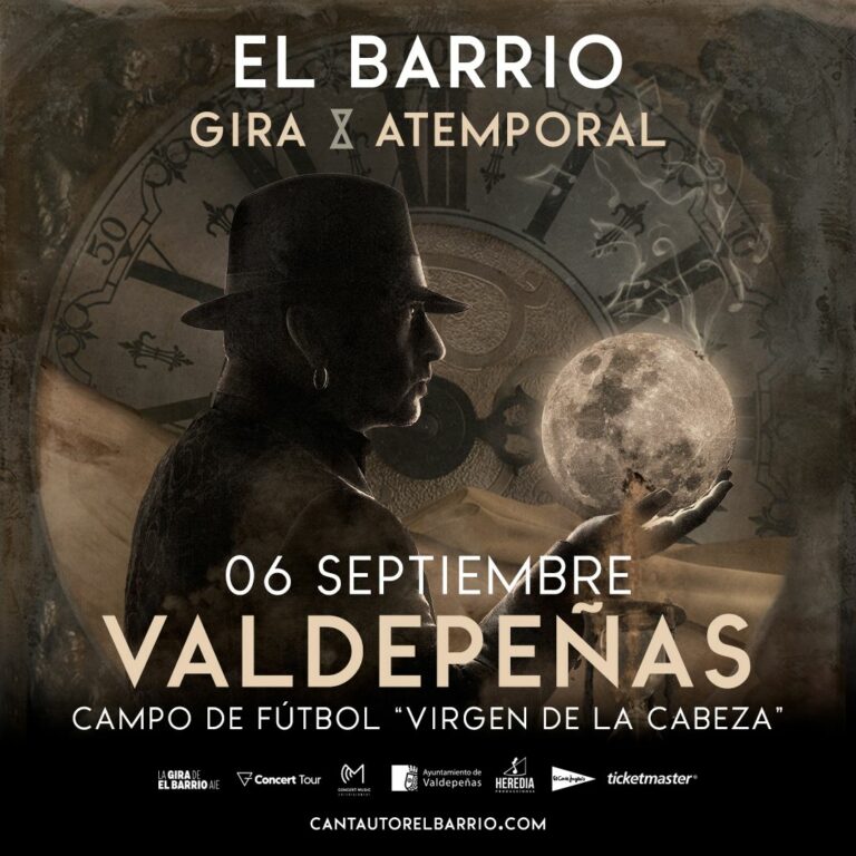 El Barrio anuncia nueva fecha en su gira ATEMPORAL y confirma su presencia en Valdepeñas