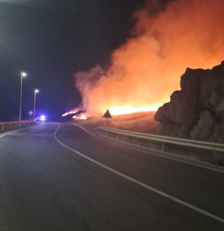 Puertollano: Segundo incendio provocado en la variante del Minero en 24 horas