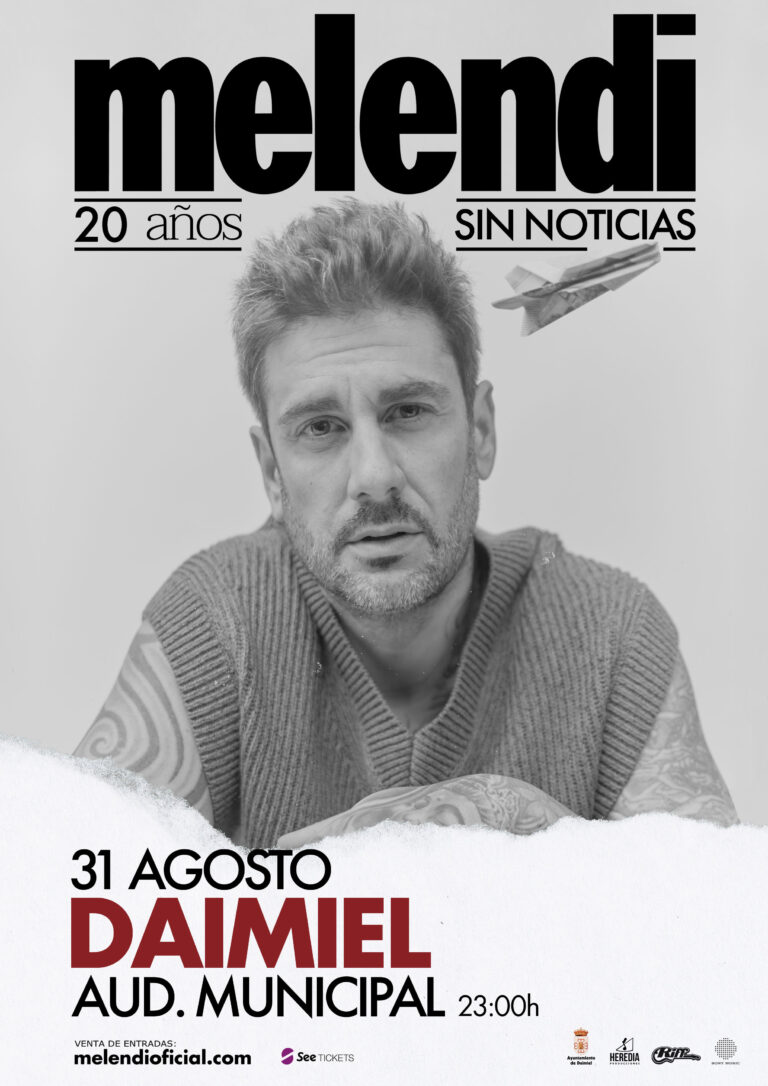 Melendi y Medina Azahara actuarán en la Feria y Fiestas de Daimiel