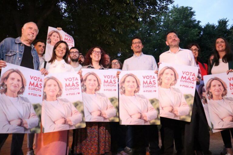 Caballero pide el voto por una Europa “más progresista, solidaria, comprometida con la paz y el desarrollo”