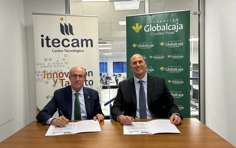 Fundación Globalcaja Ciudad Real e Itecam firman un convenio de colaboración para cooperar en el VII Encuentro Industrial B2B