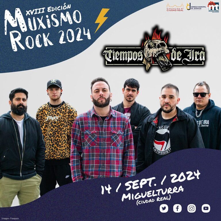 Tiempos de Ira es la primera confirmación del XVIII Muxismo Rock 2024