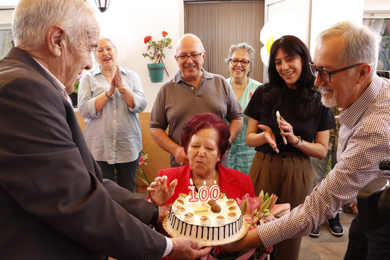 Gregoria Cambero Basquero celebra sus cien años de vida en Argamasilla de Calatrava