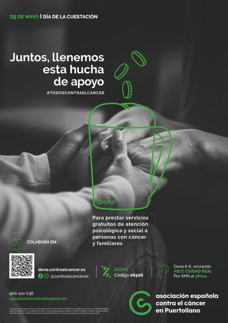 Puertollano: La Asociación Contra el cáncer anima a llenar la hucha de apoyo en su cuestación anual