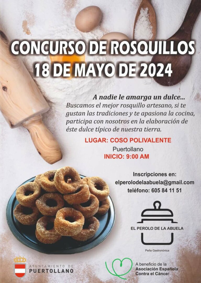 Puertollano: Una jornada de tradiciones manchegas buscará el mejor rosquillo en un concurso solidario