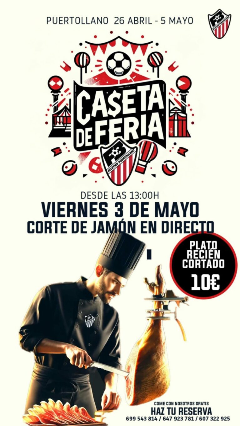 Puertollano: Corte de jamón, baile latino con Leire&Romu y música rociera con “Alto Guadalquivir” en el viernes de feria