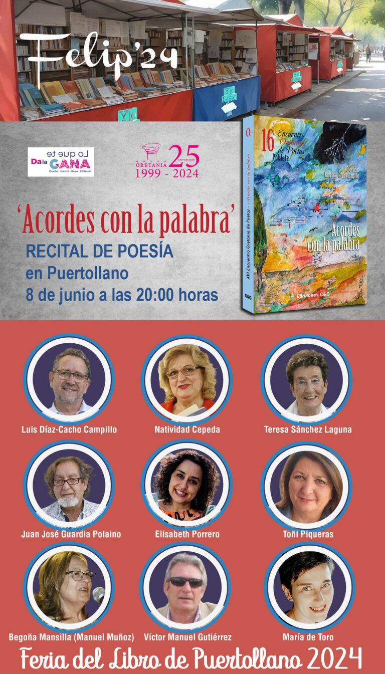 La Casa de Baños de Puertollano, acogerá el recital poético musical “Acordes con la palabra”