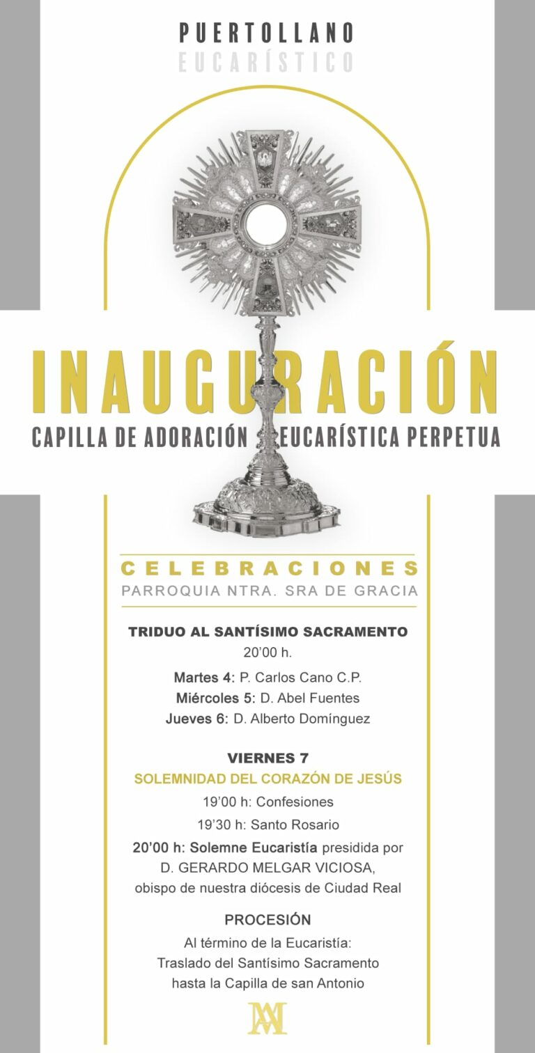 Este viernes abre sus puertas la capilla de Adoración Eucarística Perpetua de Puertollano