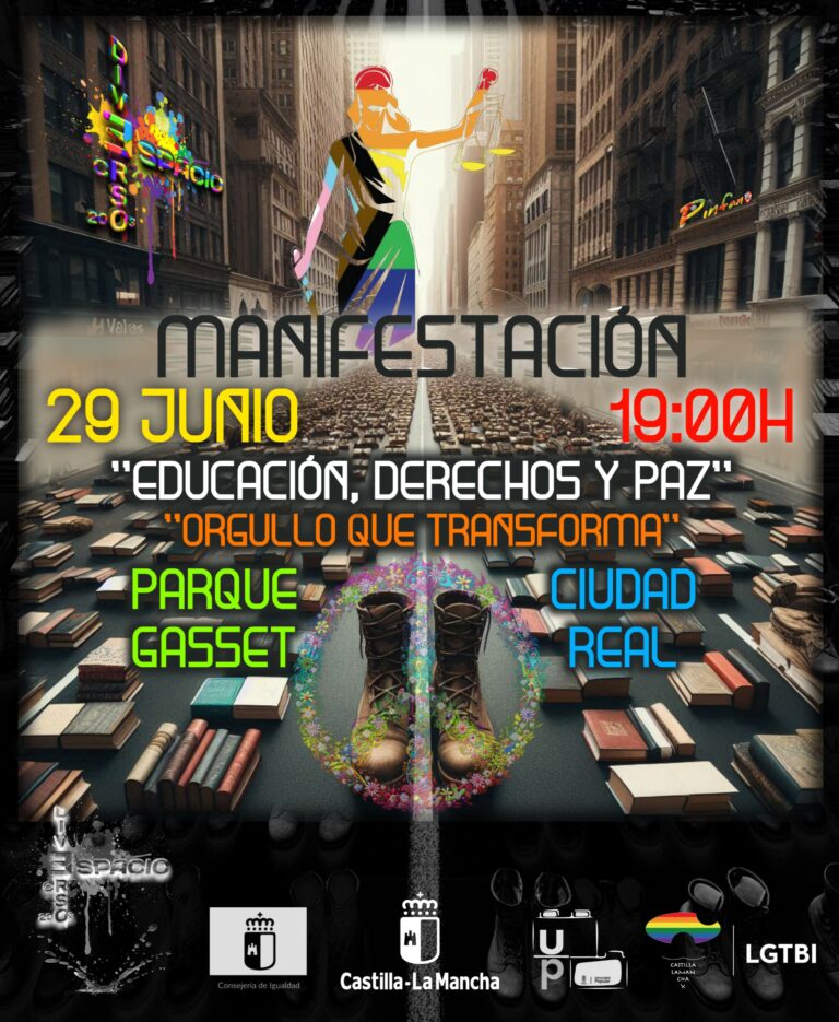 Espacio Diverso para la igualdad LGTBIQ convoca este sábado una manifestación en Ciudad Real