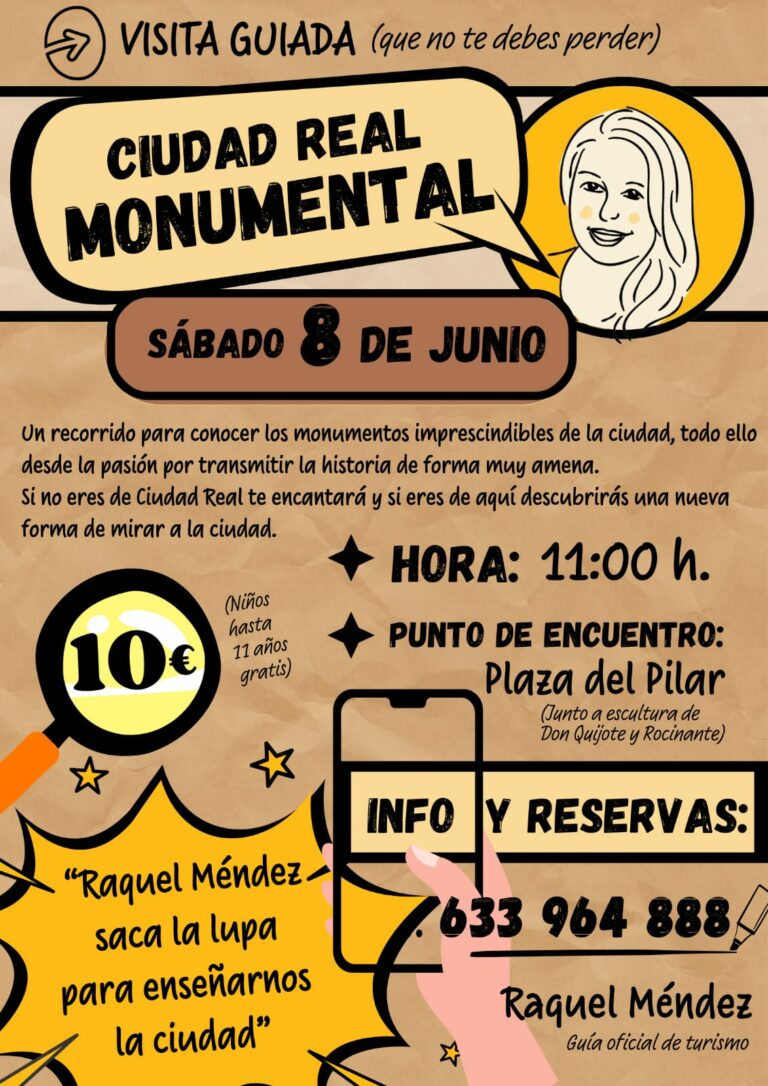 Raquel Méndez «sacará la lupa» para enseñar Ciudad Real
