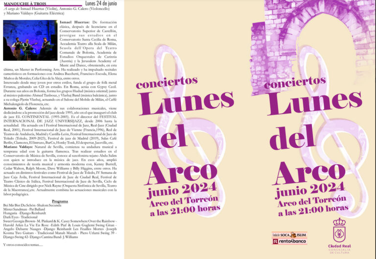 Llegan los conciertos ‘Lunes del Arco’