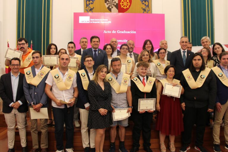El Gobierno regional felicita al alumnado con discapacidad intelectual que hoy se ha graduado en la Cátedra ‘Incluye e Inserta Ciudad Real’ de la UCLM
