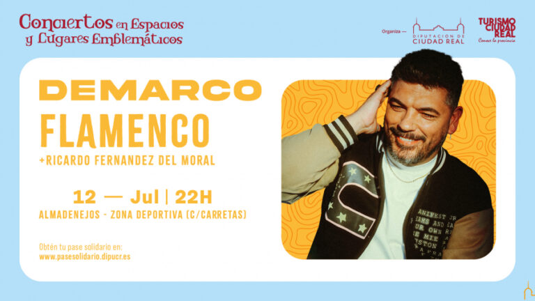 “Demarco Flamenco” actuará en Almadenejos el 12 de julio en el marco de los Conciertos en Espacios y Lugares Emblemáticos impulsados por la Diputación