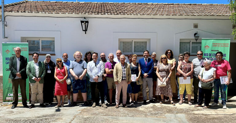 David Broceño visita el Centro de Capacitación Digital de la Mancomunidad del Campo de Calatrava